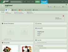 Tablet Screenshot of angelysoul.deviantart.com