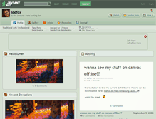 Tablet Screenshot of leefox.deviantart.com