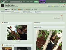 Tablet Screenshot of midnitehallows.deviantart.com