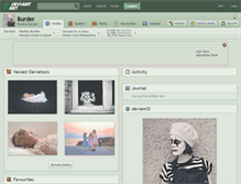 Tablet Screenshot of burder.deviantart.com