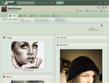 Tablet Screenshot of darthhoney.deviantart.com