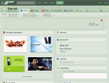 Tablet Screenshot of ezar-art.deviantart.com