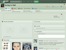 Tablet Screenshot of having-l-a-l-ball.deviantart.com