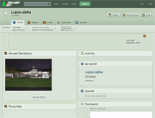 Tablet Screenshot of lupus-alpha.deviantart.com