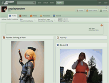 Tablet Screenshot of cosplayrandom.deviantart.com