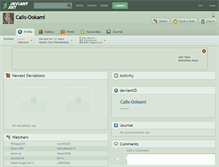 Tablet Screenshot of calis-ookami.deviantart.com