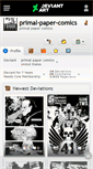 Mobile Screenshot of primal-paper-comics.deviantart.com