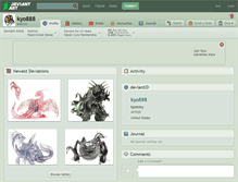 Tablet Screenshot of kyo888.deviantart.com