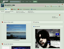 Tablet Screenshot of deception-edge.deviantart.com