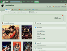 Tablet Screenshot of livinitmellow.deviantart.com