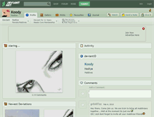 Tablet Screenshot of koody.deviantart.com