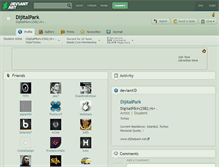 Tablet Screenshot of dijitalpark.deviantart.com