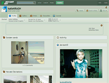 Tablet Screenshot of katiekrash.deviantart.com