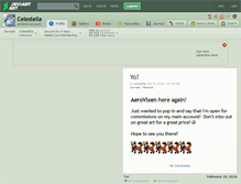 Tablet Screenshot of celestella.deviantart.com