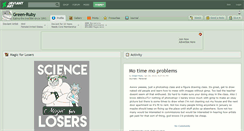 Desktop Screenshot of green-ruby.deviantart.com