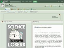 Tablet Screenshot of green-ruby.deviantart.com