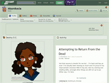 Tablet Screenshot of missmikecia.deviantart.com