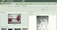 Desktop Screenshot of darkwolf-kurama.deviantart.com