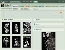 Tablet Screenshot of death613.deviantart.com
