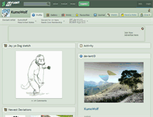 Tablet Screenshot of kumowolf.deviantart.com