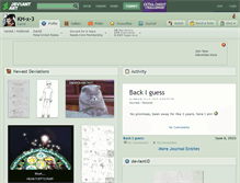 Tablet Screenshot of kh-x-3.deviantart.com