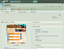 Tablet Screenshot of deathaw.deviantart.com