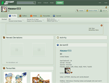 Tablet Screenshot of masasa-033.deviantart.com