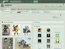 Tablet Screenshot of meatboom.deviantart.com