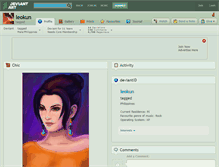 Tablet Screenshot of leokun.deviantart.com