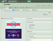 Tablet Screenshot of newdesigns.deviantart.com