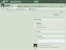 Tablet Screenshot of huyana.deviantart.com