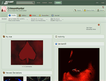 Tablet Screenshot of crimsonhunter.deviantart.com