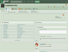 Tablet Screenshot of crudelydrawnsky.deviantart.com