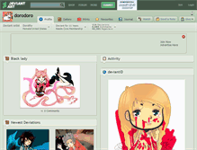 Tablet Screenshot of dorodoro.deviantart.com