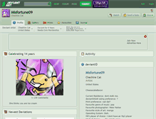 Tablet Screenshot of misfortune09.deviantart.com