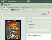 Tablet Screenshot of caliberedfurs.deviantart.com