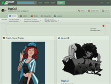 Tablet Screenshot of biggcaz.deviantart.com