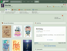 Tablet Screenshot of kira-gee.deviantart.com
