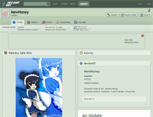 Tablet Screenshot of mewhoney.deviantart.com