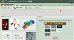 Desktop Screenshot of dragonneglacia.deviantart.com