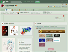 Tablet Screenshot of dragonneglacia.deviantart.com