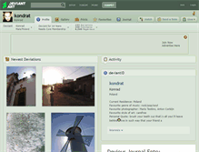 Tablet Screenshot of kondrat.deviantart.com