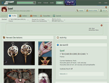 Tablet Screenshot of lysel.deviantart.com