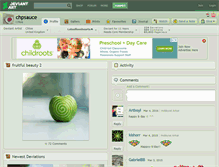 Tablet Screenshot of chpsauce.deviantart.com