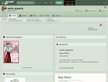 Tablet Screenshot of eerie-queerie.deviantart.com