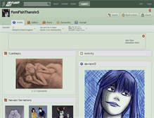 Tablet Screenshot of femfishtherein5.deviantart.com