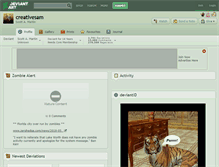 Tablet Screenshot of creativesam.deviantart.com