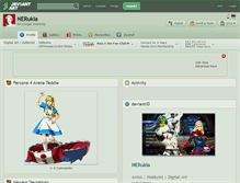 Tablet Screenshot of nerukia.deviantart.com