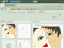 Tablet Screenshot of princess-peach1.deviantart.com