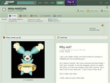 Tablet Screenshot of minty-manzana.deviantart.com